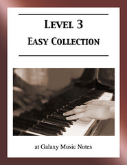 Level 3 (Easy): Piano sheet music - Galaxy Music Notes