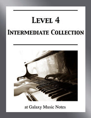 Level 4 (Intermediate): Piano sheet music - Galaxy Music Notes
