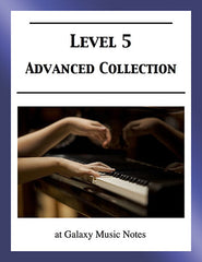 Level 5 (Advanced): Piano sheet music - Galaxy Music Notes