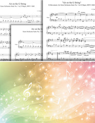 Air on the G String: Pick your level - Piano sheet music