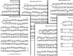 Hanon Piano Exercises from Part 2: Free sheets