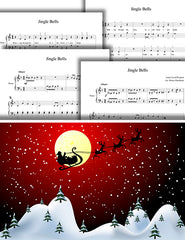 Jingle Bells - Pick your level - Piano sheet music