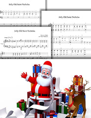 Jolly Old Saint Nicholas: Pick your level - Piano sheet music