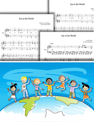 Joy to the World: Pick your level - Piano sheet music