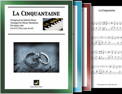 La Cinquantaine: Pick your level - Piano sheet music