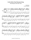 In the Hall of the Mountain King Level 4: 1st piano music sheet