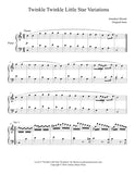 Twinkle Little Star Variations: Level 6 piano sheet music - page 1