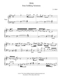 Aria: Goldberg Variation Level 4 - 1st music page