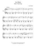 Ave Maria by Schubert: Level 2 - Piano sheet music page 1
