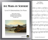 Ave Maria by Schubert Level 4 - Cover & 1st page
