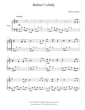 Brahms' Lullaby: Level 4 - 1st music page