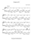 Canon in D Level 5 - 1st music page