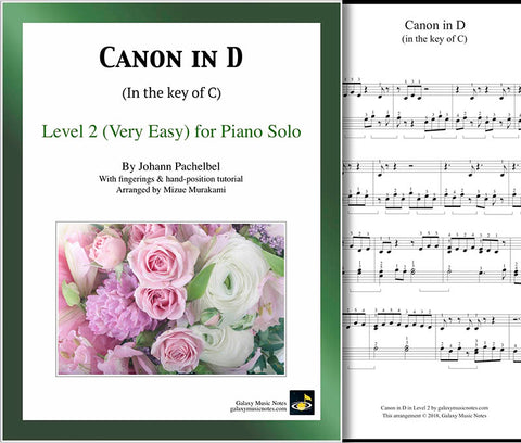 Canon in D Level 2 - Cover sheet & 1st page