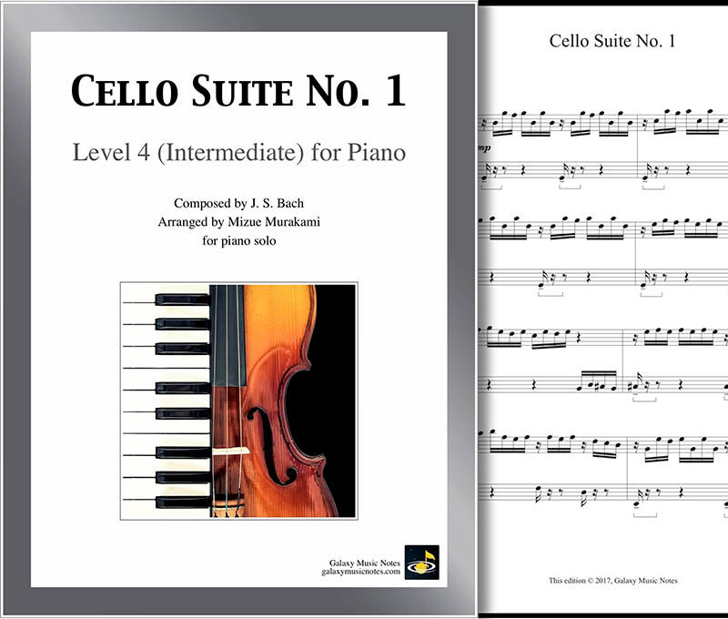 Cello Suite No. 1 Level 4 - Cover sheet & 1st page
