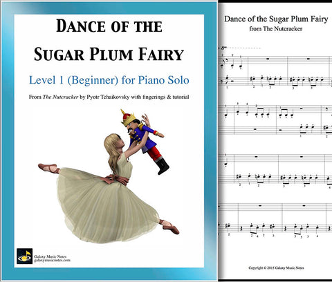 Dance of the Sugar Plum Fairy Level 1 - Cover & 1st piano page