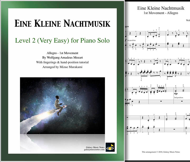 Eine Kleine Nachtmusik Level 2 - Cover sheet & 1st page