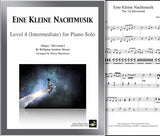 Eine Kleine Nachtmusik MVMT 1: Level 4 - 1st piano page & cover