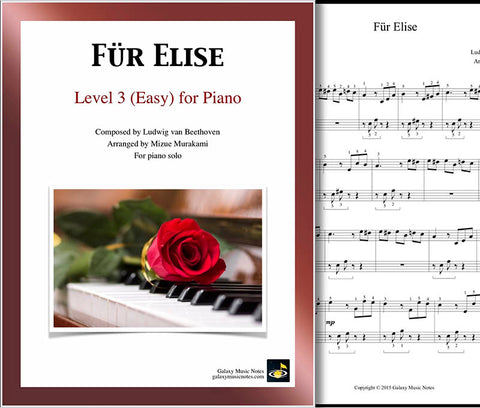Fur Elise Level 3 - Cover & 1st page