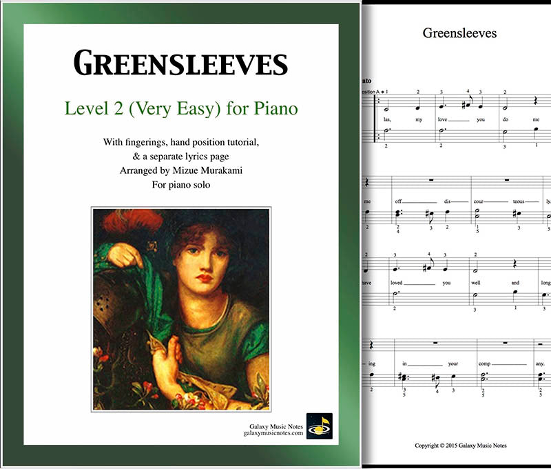 Greensleeves Level 2 - Cover sheet & 1st page