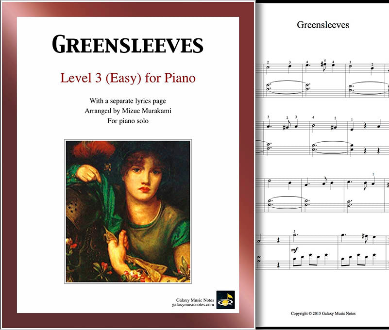 Greensleeves Level 3 - Cover sheet & 1st page