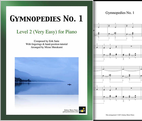 Gymnopedies No. 1 Level 2 - Cover sheet & 1st page
