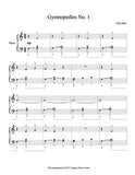 Gymnopedies No. 1 Level 2 - 1st piano music sheet