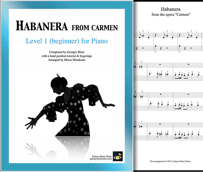 Habanera | Carmen | Level 1 | Cover & partial 1st page