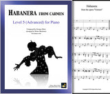 Habanera from Carmen Level 5 - Cover sheet & 1st page