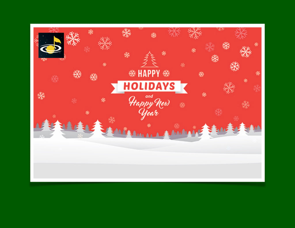 eGift Card: Winter Holiday - Galaxy Music Notes