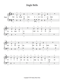 Jingle Bells Level 1 - 1st piano music sheet