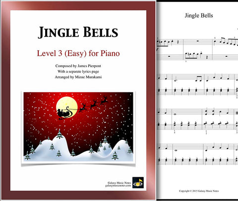 Jingle Bells Level 3 - Cover sheet & 1st page