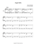 Jingle Bells Level 4 - 1st piano music sheet