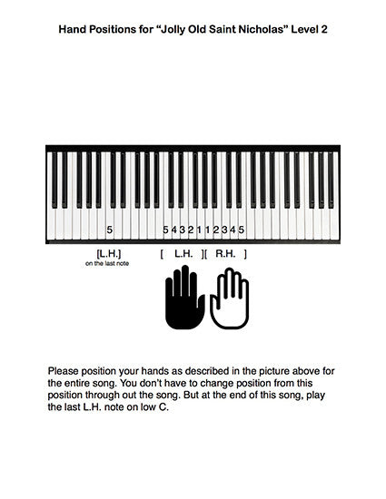 Jolly Old Saint Nicholas | Very easy piano sheet music