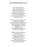 Jolly Old Saint Nicholas: Level 2 - Lyrics page