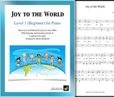 Joy to the World Level 1 - Cover sheet & 1st piano sheet