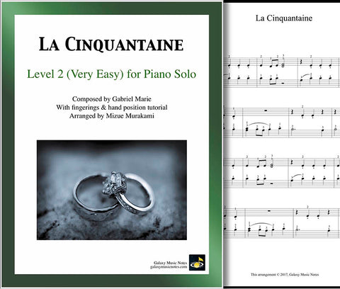 La Cinquantaine Level 2 - Cover sheet & 1st page
