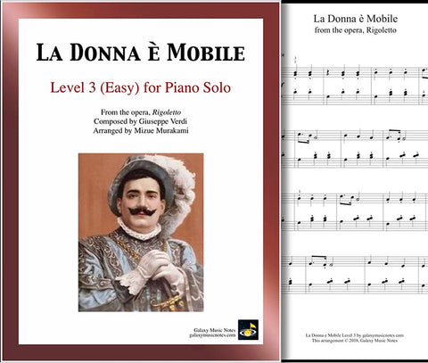 La Donna e Mobile Level 3 - Cover sheet & 1st page