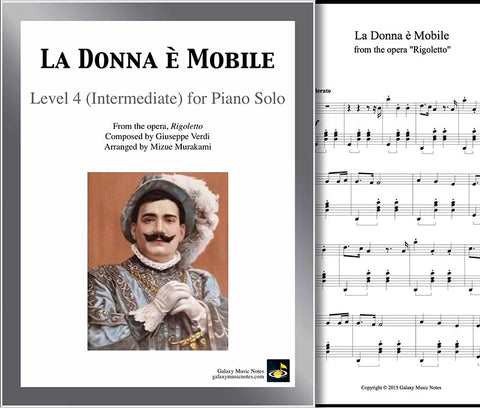 La Donna e Mobile Level 4 - Cover sheet & 1st page