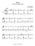 March from The Nutcracker: Level 2 - 1st piano music sheet