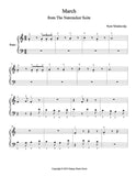 March from The Nutcracker Level 1 - 1st piano music sheet