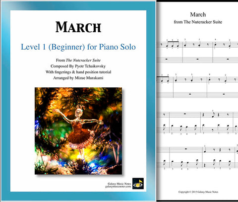 March | Nutcracker | Level 1 | Cover sheet & 1st page