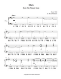 Mars from The Planets Level 6 - 1st piano music sheet