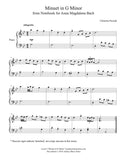 Minuet in G Minor: Level 4 Piano sheet music - page 1