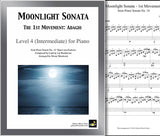 Moonlight Sonata | 1st MVMT | Level 4 - Cover & partial 1st page