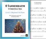 O Tannenbaum: Level 1 - 1st piano page & cover