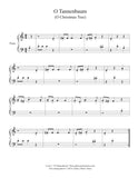 O Tannenbaum: Level 1 - Piano sheet music - Page 1