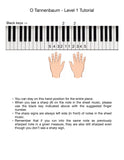 O Tannenbaum: Level 1 - Hand-position tutorial page