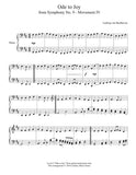 Ode to Joy: Level 5 Piano sheet music - Page 1