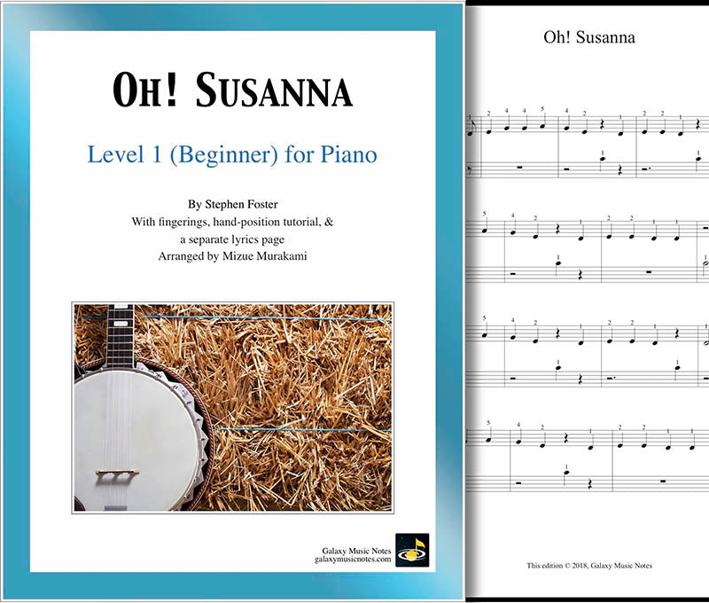 Oh Susanna Level 1 - Cover sheet & 1st page