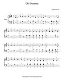 Oh! Susanna Level 2 - 1st piano music sheet